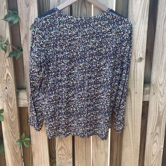 Colorblock Long sleeve blouse size 10  like new condition - Picture 2 of 11